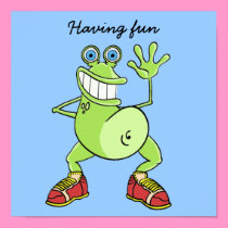 POSTER "cartoon" funny frog posters