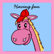 POSTER "cartoon" funny horse posters