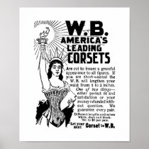 Poster Corsets The Ladies World January 1896