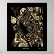 Poster Digital Abstract Art Ilusion