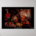 Poster Digital Abstract Art Inside The Bowl posters