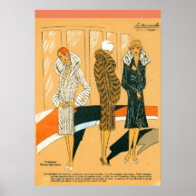 Poster French Fashion Ad Copy: Women's Coats 1913