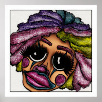 Poster, Fun Clown, Change The Size, Add Frame!