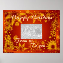 Poster- Holidays Photo Greetings