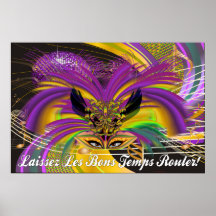 Poster-Mardi Gras Mask The Queen II
