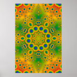 Poster: Multi-Colour Fractal: Vector Artwork