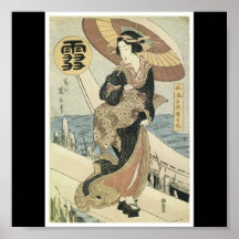 Poster of a beautiful old Japanese Painting