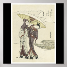 Poster of Japanese painting c. 1770's
