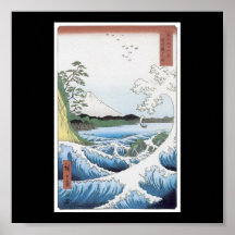 Poster of Japanese painting c. 1858