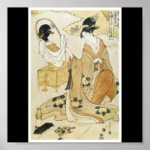 Poster of Japanese painting c. late 1790's