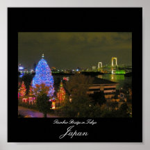 Poster of Rainbow Bridge in Tokyo, Japan