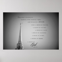 Poster - Oquirrh Mountain Utah LDS Temple 3