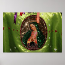 POSTER: Our Lady of Guadalupe Folk Image, Mexico