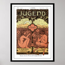 Poster: Pipes of Pan - Jugend Magazine May 1896