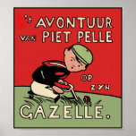 Poster Print: Bicycle Adventures of Piet Pelle