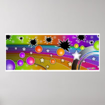 Poster, Print - BIG BANG BLACK HOLES POP ART