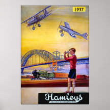 Poster/Print: Hamley's Toy Airplanes