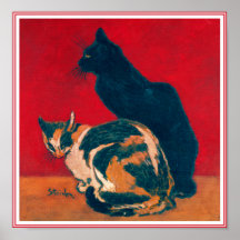 Poster/Print:  Les Chats by Theophile Steinlen