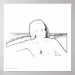 Poster/Print: "Long Hair Man/Landscape"