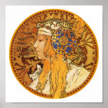 Poster/Print - Mucha - Woman with Jewels