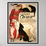 Poster/Print: Vintage Steinlen "Clinique Cheron"