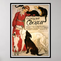Poster/Print: Vintage Steinlen "Clinique Cheron"
