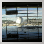 poster print water detriot airport