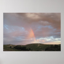 Poster: Rainbow Blesses Vineyards