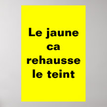 Poster rehaussant