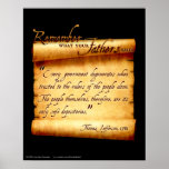 Poster - Remember What Your Fathers Said