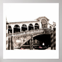 Poster - Rialto Bridge Sepia