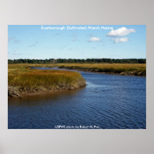 Poster / Scarborough (Saltwater)  Marsh, Maine