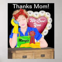 Poster - Thanks # 1 Mom ! - SRF