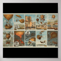 Poster-Vintage Art-Hot Air Balloons 10