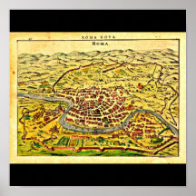 Poster-Vintage Maps-Jodocus Hondius 1