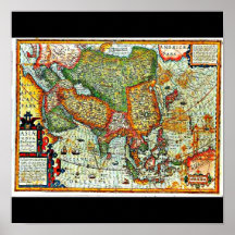 Poster-Vintage Maps-Jodocus Hondius 11