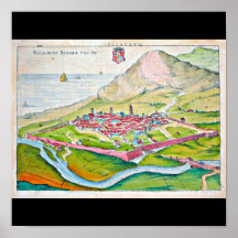 Poster-Vintage Maps-Jodocus Hondius 21