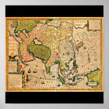 Poster-Vintage Maps-Jodocus Hondius 23