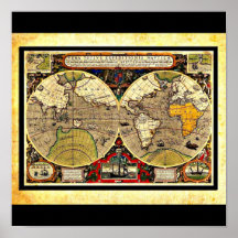 Poster-Vintage Maps-Jodocus Hondius 26
