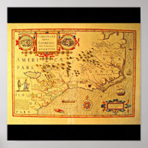 Poster-Vintage Maps-Jodocus Hondius 28