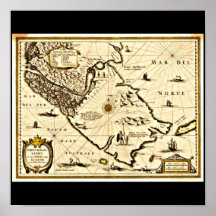 Poster-Vintage Maps-Jodocus Hondius 29