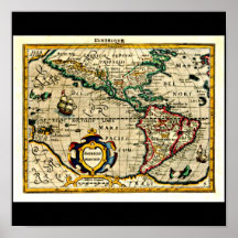Poster-Vintage Maps-Jodocus Hondius 31