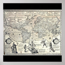 Poster-Vintage Maps-Jodocus Hondius 35