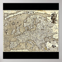 Poster-Vintage Maps-Jodocus Hondius 36