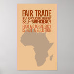 Poster with Fair Trade Message