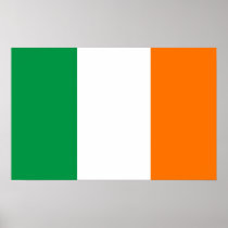 Poster with Flag of Ireland