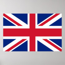 Poster with Flag of United Kingdom