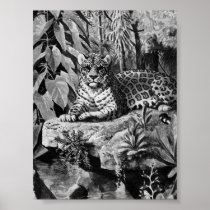 Poster with Jaguar Design