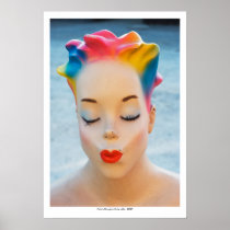 Poster with Kissing Mannequin