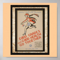 Poster-WPA Chicago-Good Grades and Health